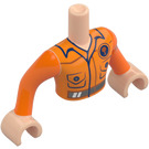 LEGO Licht vleeskleurig Darrel Friends Torso Mannelijk (73441 / 92815)