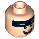 LEGO Light Flesh Disco Batman Minifigure Head (Recessed Solid Stud) (3626 / 36254)
