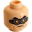 LEGO Light Flesh Dr. Octopus, Otto Octavius Minifigure Head (Recessed Solid Stud) (3626 / 74410)