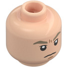 LEGO Beige Léger Draco Malfoy Minifigurine Tête (Montant solide encastré) (3626 / 101471)