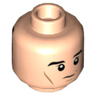 LEGO Light Flesh Ethan Hunt Minifigure Head with Headset & Glasses Decoration (Recessed Solid Stud) (3626 / 27466)