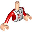 LEGO Light Flesh Ewa Torso, with Red Jacket and White Scarf Pattern (92456)