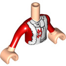 LEGO Carne claro Ewa Torso, con Rojo Chaqueta y Blanco Bufanda Patrón (92456)