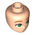 LEGO Light Flesh Female Minidoll Head with Decoration (92198 / 105821)