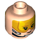 LEGO Light Flesh Female Sandspeeder Pilot Head (Recessed Solid Stud) (3626 / 37130)