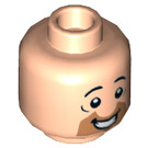 LEGO Light Flesh Fred Flintstone Minifigure Head (Recessed Solid Stud) (3626 / 54286)