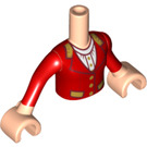 LEGO Leichtes Fleisch Friends Female Torso mit rot Riding Jacket (92456)