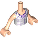 LEGO Light Flesh Friends Torso, with Plaid Shirt (92456)