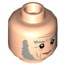 LEGO Leichtes Fleisch Garrick Ollivander Minifigure Kopf (Einbau-Vollbolzen) (3626 / 39599)