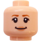 LEGO Lys hudfarvet Ginny Weasley Almindeligt Hoved (Forsænket solid knops) (3626)