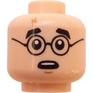 LEGO Leichtes Fleisch Harry Potter Schmucklos Kopf (Einbau-Vollbolzen) (3626)