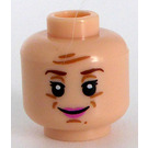 LEGO Leichtes Fleisch Kopf mit Delores Umbridge Dekoration (Einbau-Vollbolzen) (3626)