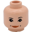 LEGO Leichtes Fleisch Hermione Granger Minifigure Female Kopf mit Dekoration (Sicherheitsbolzen) (3626)