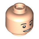 LEGO Leichtes Fleisch J-Hope Minifigure Kopf (Einbau-Vollbolzen) (3626 / 101961)