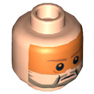 LEGO Light Flesh Jek Porkins Head (Recessed Solid Stud) (3626 / 73637)