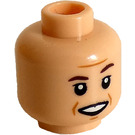 LEGO Lys hud Jerry Seinfeld Minifigur Hode (Forsenket solid knott) (3626 / 78856)