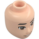 LEGO Světlá tělová Ji-Won Minidoll Hlava (92198 / 106075)