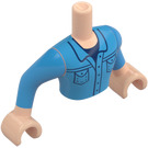 LEGO Light Flesh Jonathan (Denim Shirt) Friends Torso Male (38558 / 92815)