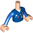 LEGO Carne claro Julian con Azul Atuendo Friends Torso (Boy) (73161 / 92456)