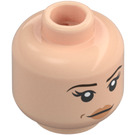 LEGO Lätt Hudfärgad Jyn Erso Minifigur Huvud (Infälld solid knopp) (3626 / 28437)