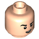 LEGO Lätt Hudfärgad Kenji Minifigur Huvud (Infälld solid knopp) (3626 / 80586)