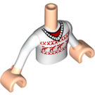 LEGO Leichtes Fleisch Lily Torso mit Reindeer Christmas Jumper (92456)