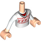 LEGO Light Flesh Lily Torso with Reindeer Christmas Jumper (92456)