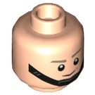 LEGO Light Flesh Male Head with Chin Strap (Recessed Solid Stud) (3626 / 91857)