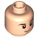LEGO Leichtes Fleisch Mario Götze Minifigure Kopf (Einbau-Vollbolzen) (3626 / 26628)