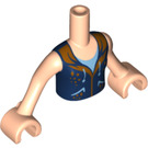 LEGO Licht vleeskleurig Mia, Bright Licht Blauw Rok, Dark Blauw Vest Top Friends Torso (92456)