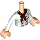 LEGO Chair légère Mia Torse, avec blanc Chef avec Buttons et rouge Foulard Button Modèle (35677 / 92456)