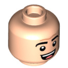 LEGO Light Flesh Michael Scott Minifigure Head (Recessed Solid Stud) (3626 / 100195)