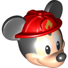 LEGO Light Flesh Mickey Mouse Firefighter Head (78221)
