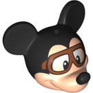 LEGO Leichtes Fleisch Mickey Mouse Pilot Kopf (78214)