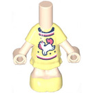 LEGO Licht Vleeskleurig Micro Lichaam met Layered Skirt met Paard (105817)