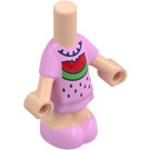 LEGO Light Flesh Micro Body with Layered Skirt with Watermelon (105985)