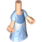 LEGO Leichtes Fleisch Micro Körper mit Lange Skirt mit Blau Cinderella Dress (79610)