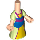LEGO Chair légère Micro Corps avec Longue Skirt avec Mulan Jaune Dress (61238)