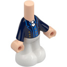 LEGO Lätt Hudfärgad Micro Kropp med Byxor med Prince Eric Blå Topp (102127)