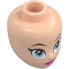 LEGO Light Flesh Minidoll Head with Blue Eyes and Pink Lips (Tinker Bell) (92198 / 103986)