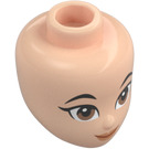 LEGO Light Flesh Minidoll Head with Light Brown Eyes (Mulan) (92198 / 103971)