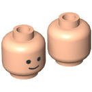 LEGO Light Flesh Minifig Head with Standard Grin (Recessed Solid Stud) (9336 / 55368)