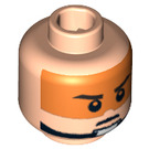 LEGO Light Flesh Minifigure Head with Decoration (Recessed Solid Stud) (88696 / 92053)