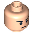 LEGO Light Flesh Minifigure Head with Decoration (Safety Stud) (10264 / 88735)