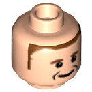 LEGO Leichtes Fleisch Minifigure Kopf mit Dekoration (Sicherheitsbolzen) (3626 / 50455)
