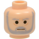 LEGO Leichtes Fleisch Minifigure Kopf mit Dekoration (Sicherheitsbolzen) (3626 / 60286)