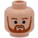 LEGO Light Flesh Minifigure Head with Decoration (Safety Stud) (3626 / 83800)