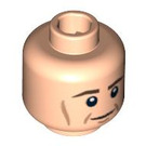 LEGO Beige Léger Minifigurine Tête avec Décoration (Clou de sécurité) (3626 / 97427)