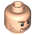 LEGO Light Flesh Minifigure Head with Decoration (Safety Stud) (88560 / 91851)