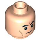 LEGO Leichtes Fleisch Minifigure Kopf mit Serious Expression (Einbau-Vollbolzen) (3626 / 19198)
